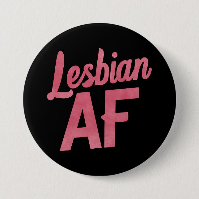 Lesbian AF Flower LGBT Pride Gay Love Parade 7.5 Cm Round Badge (Front)