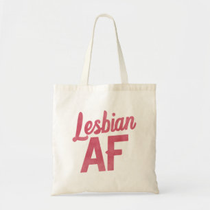 Lesbian AF Flower LGBT Pride Gay Love Parade Tote Bag