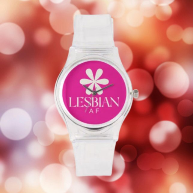 Lesbian AF White Flower Watch (Creator Uploaded)