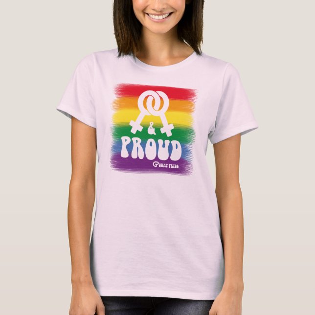Lesbian and proud T-Shirt (Front)