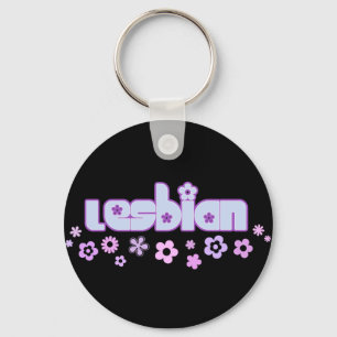 Lesbian Black Keychain