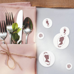 Lesbian Brides Regency Pink Roses Confetti