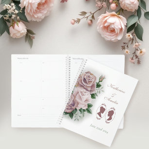 Lesbian Brides Regency Pink Roses Planner