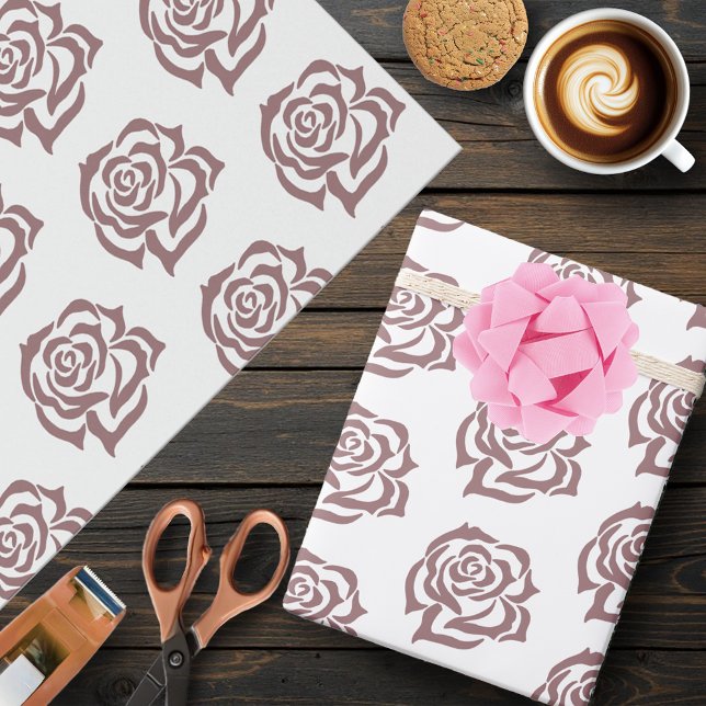 Lesbian Brides Regency Pink Roses Wrapping Paper (Creator Uploaded)