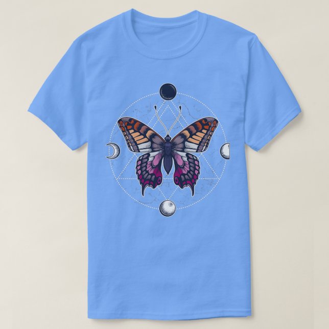 Lesbian Butterfly T-Shirt (Design Front)