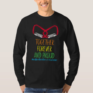 Lesbian Carabiner Matching Lesbian Couple Pride Lg T-Shirt