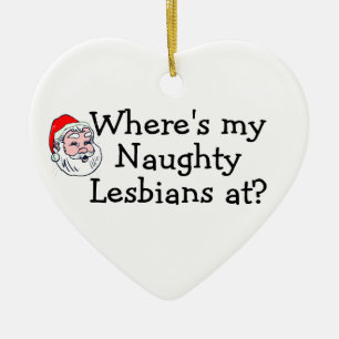 Lesbian Christmas Ceramic Tree Decoration