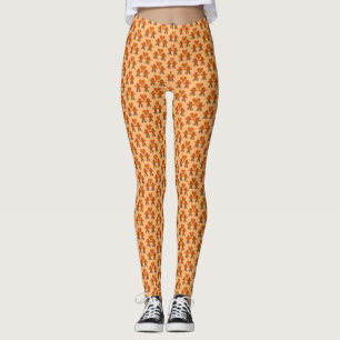 Lesbian Christmas Gingerbread Ladies Couple Leggings