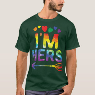 Lesbian Couple Funny I'm Hers Matching LGBT Pride  T-Shirt