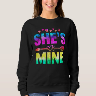 Lesbian Couple Shes Mine Matching Lgbt Pride Month Sweatshirt