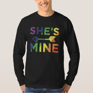 Lesbian Couple Sheu2019s Mine Lgbt Couple Matching T-Shirt