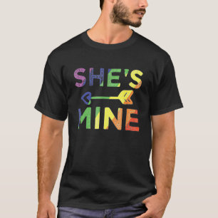 Lesbian Couple Sheu2019s Mine Lgbt Couple Matching T-Shirt