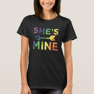 Lesbian Couple Sheu2019s Mine Lgbt Couple Matching T-Shirt