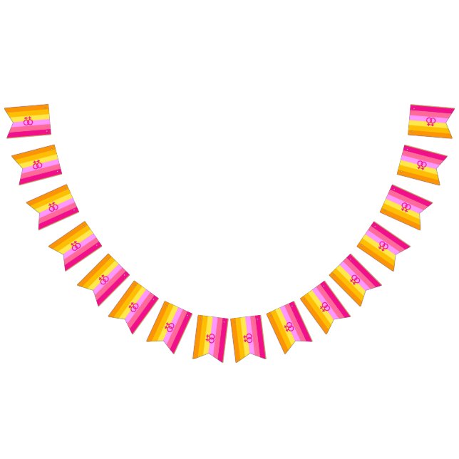 Lesbian Dawn Pride WLW Bunting (All)
