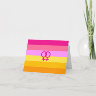 Lesbian Dawn Pride WLW Card