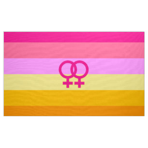 Lesbian Dawn Pride WLW Fabric