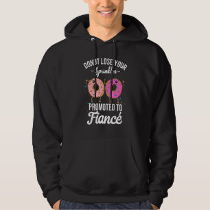 Lesbian Engagement Announcement Donut Promoted to  Hoodie
