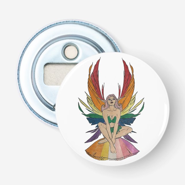 Lesbian Faerie  Bottle Opener (Front)