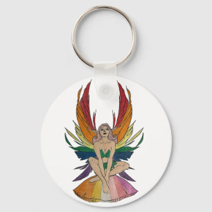 Lesbian Faerie Key Ring