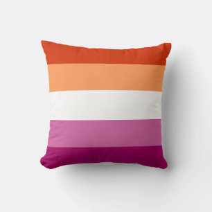 Lesbian Flag 16 x 16 Throw Pillow