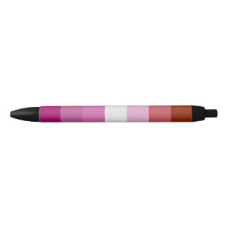 Lesbian Flag Black Ink Pen