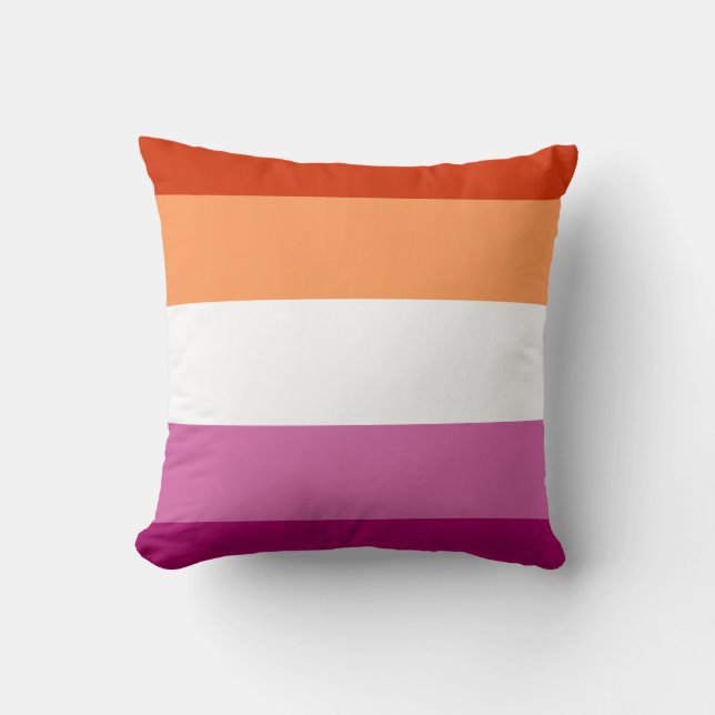 Lesbian Flag Cushion (Front)