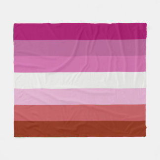 Lesbian Flag Fleece Blanket