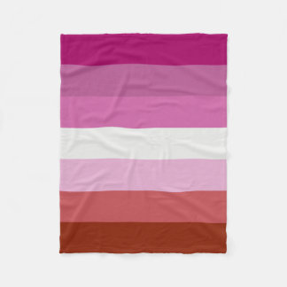 Lesbian Flag Fleece Blanket