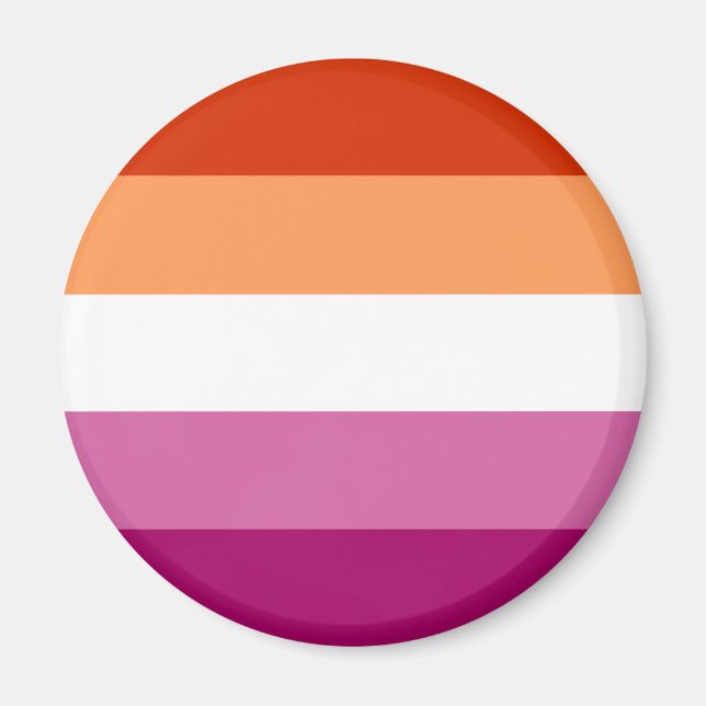 Lesbian Flag LGBT Magnet (Front)