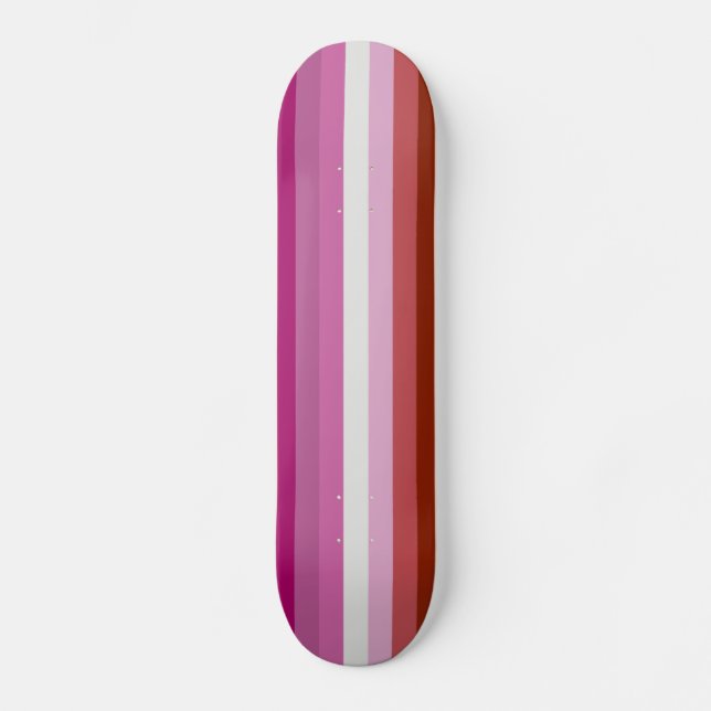 Lesbian Flag Skateboard (Front)