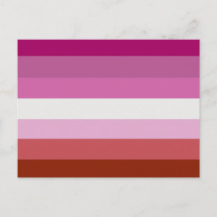LESBIAN FLAG STRIPES -.png Postcard
