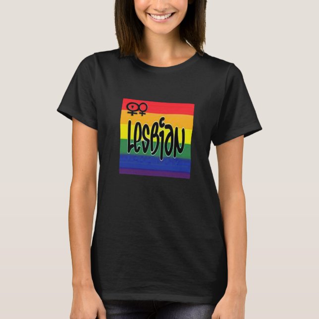 Lesbian Flag T T-Shirt (Front)