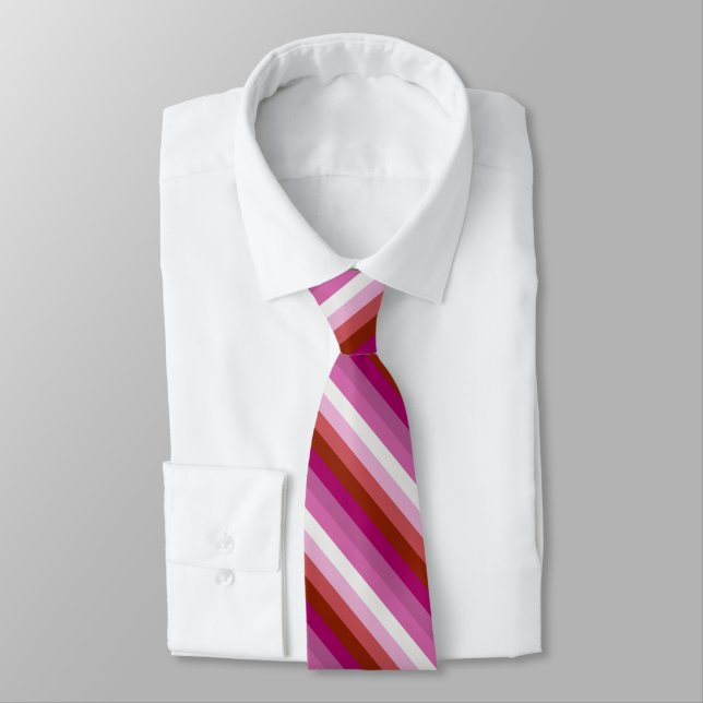 Lesbian Flag Tie (Tied)