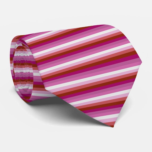 Lesbian Flag Tie (Rolled)