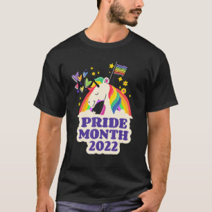 Lesbian Gay Rainbow Unicorn Lgbt Flag Pride Month T-Shirt