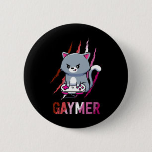 Lesbian Gaymer Geek Pride Lgbt Video Game Lovers G 6 Cm Round Badge