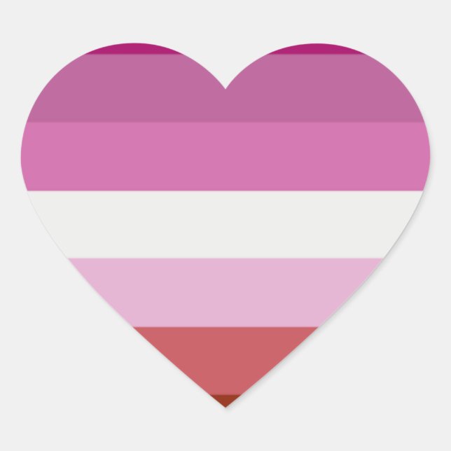Lesbian Heart Sticker (Front)