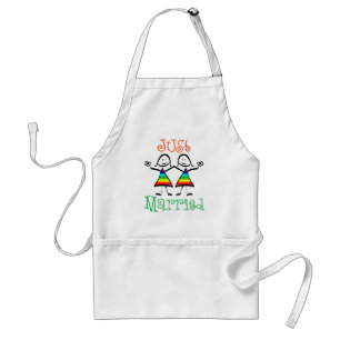 Lesbian Just Married Standard Apron