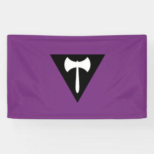 Lesbian Labrys Pride Flag Banner