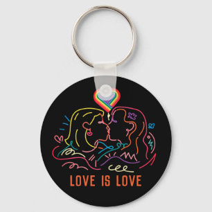 Lesbian LGBT Pride  Key Ring