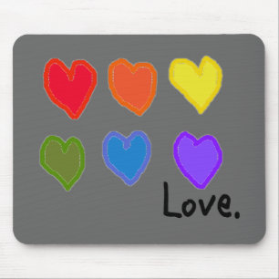 Lesbian "Love" Mouse Pad