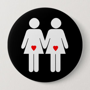 Lesbian Lovers - 10 Cm Round Badge