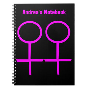 Lesbian Lovers Customisable Notebook