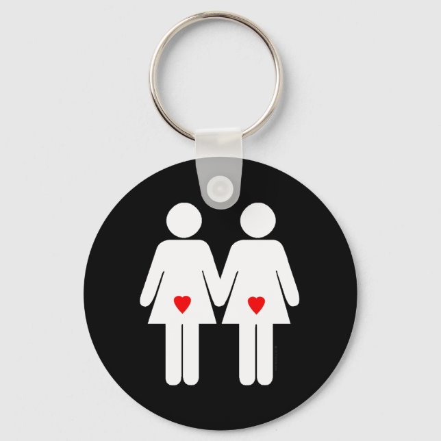Lesbian Lovers - Key Ring (Front)