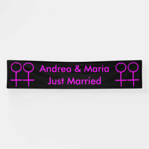Lesbian Lovers Personalised Banner