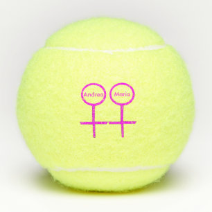 Lesbian Lovers Personalised Tennis Balls