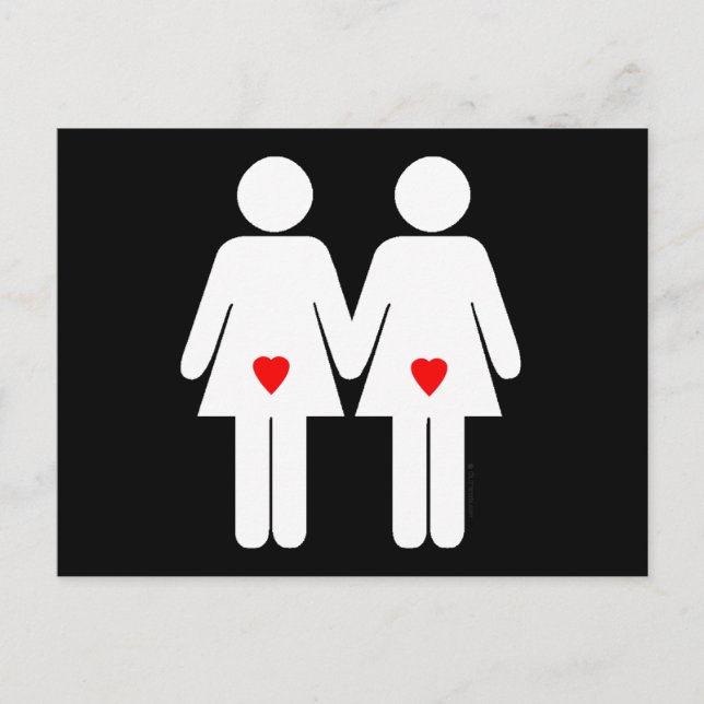 Lesbian Lovers - Postcard (Front)