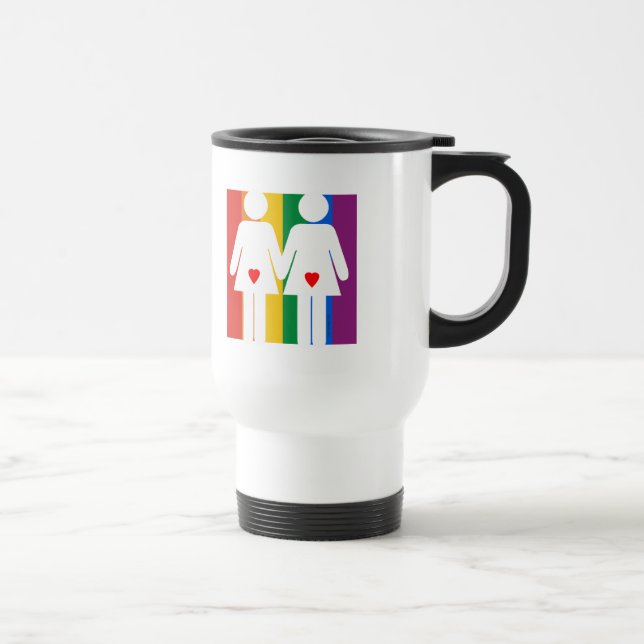 Lesbian Lovers - Travel Mug (Right)
