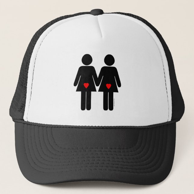 Lesbian Lovers Trucker Hat (Front)