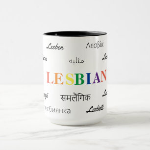 Lesbian - Many Language; All Love Mug